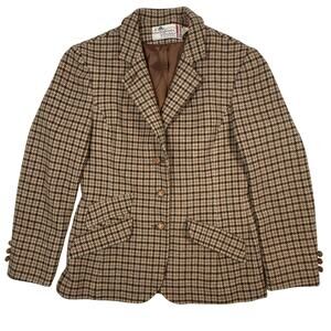 Vintage 60s Pendleton Knockabouts Wool Blazer Brown Plaid Women’s 10 PTP 34" USA